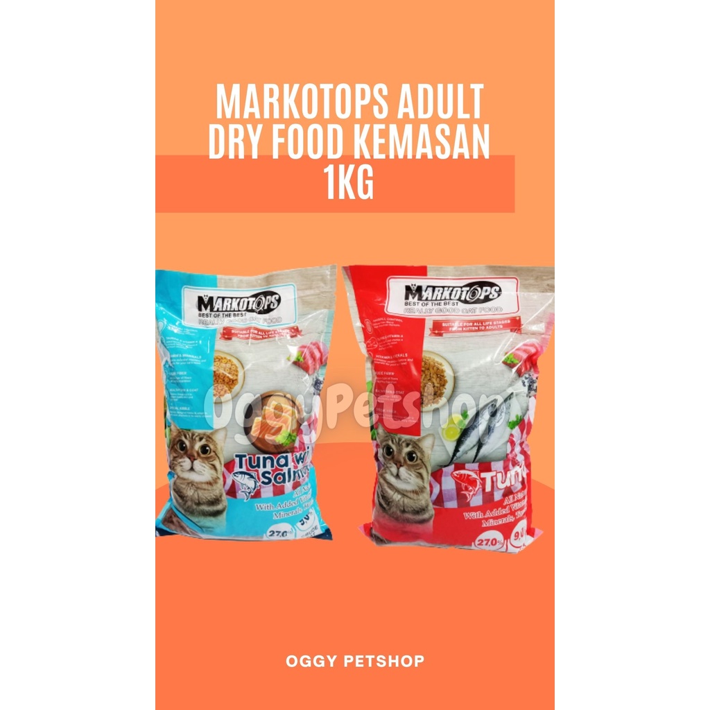 Markotops Adult DRY FOOD Makanan Kucing Kemasan1kg