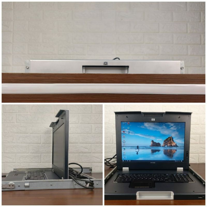 LCD KVM TFT 7600 KIT Konsol 18.5in  Like New Termurah