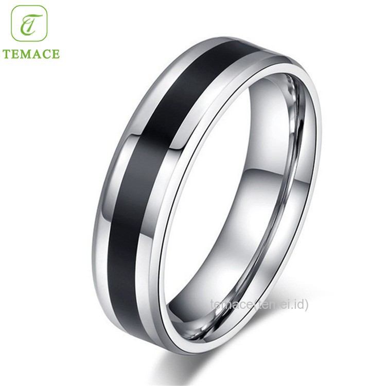 Dijamin Murah ₳ Cincin Couple Titanium Anti Karat Selamanya CT59 ☉