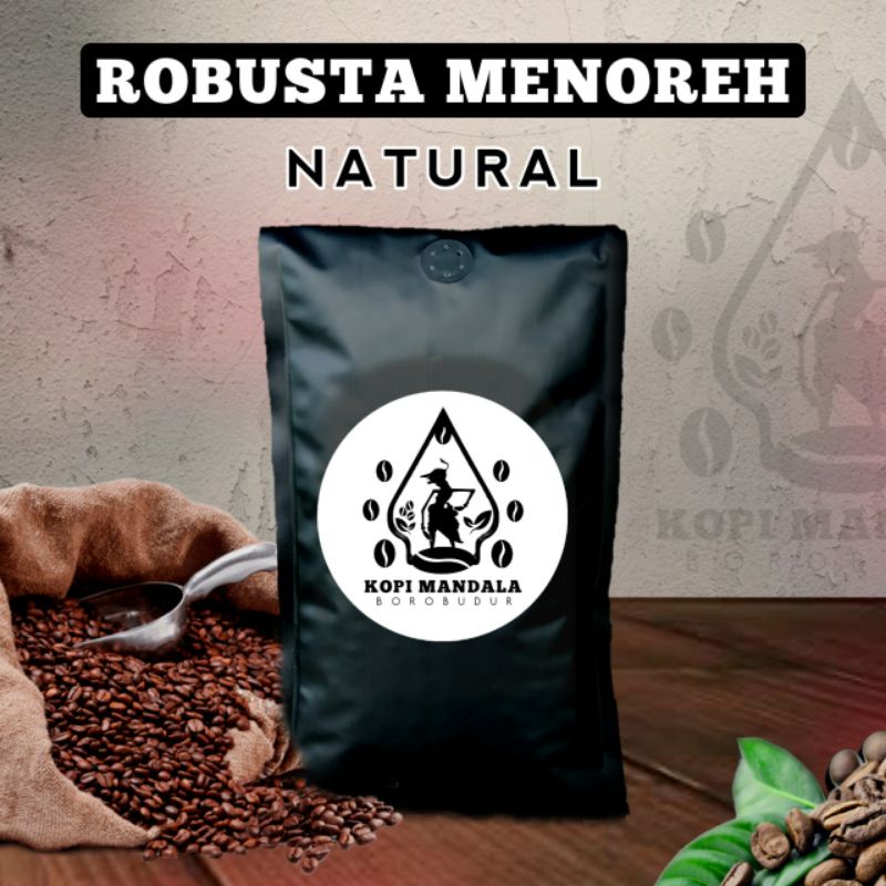

KOPI ROBUSTA MENOREH BOROBUDUR ROAST BIJI / BUBUK ORIGIN 1 KG / 500 GR COFFEE