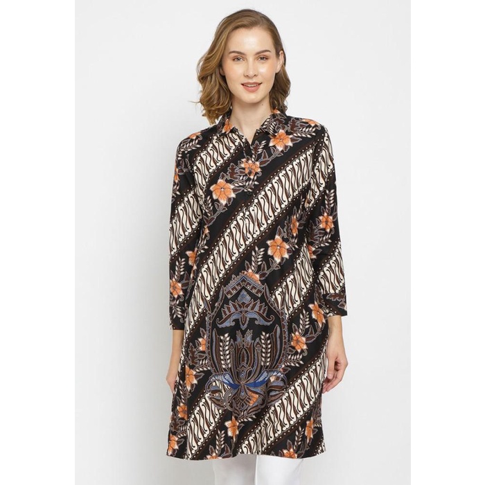 Hassenda - Puricia Dress Batik Wanita Eila - L