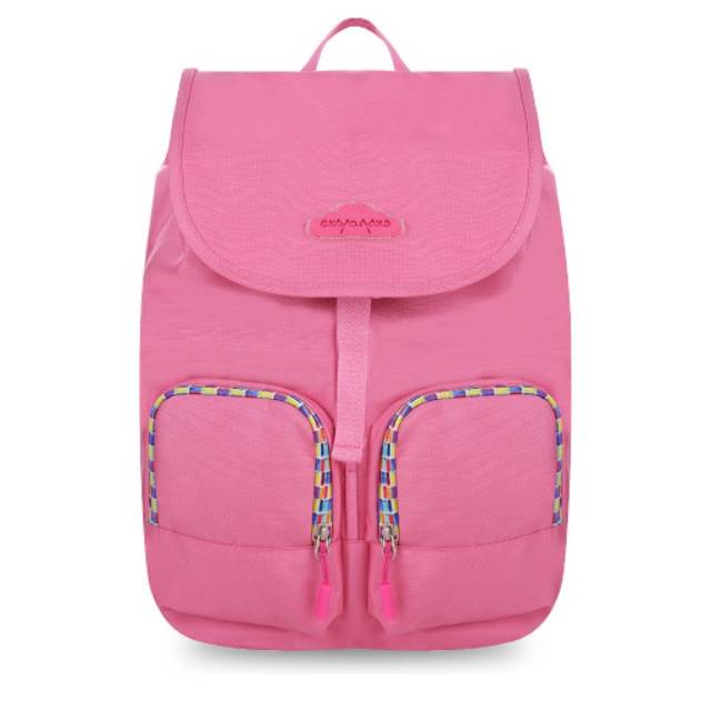 Tas Ransel Sekolah Wanita Pink Exsport Original