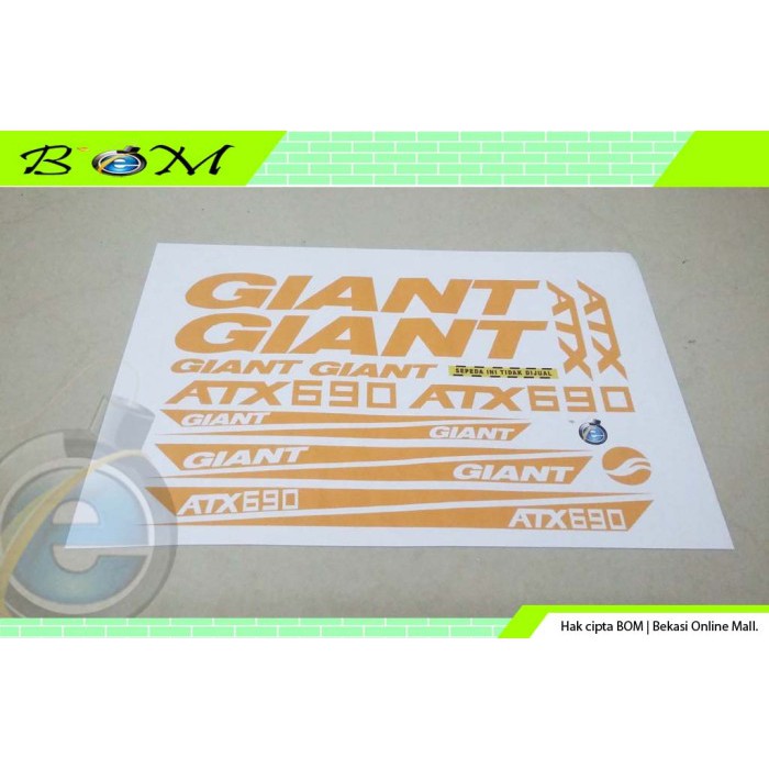 striping stiker decal transparan sepeda giant atx690 fullset oren