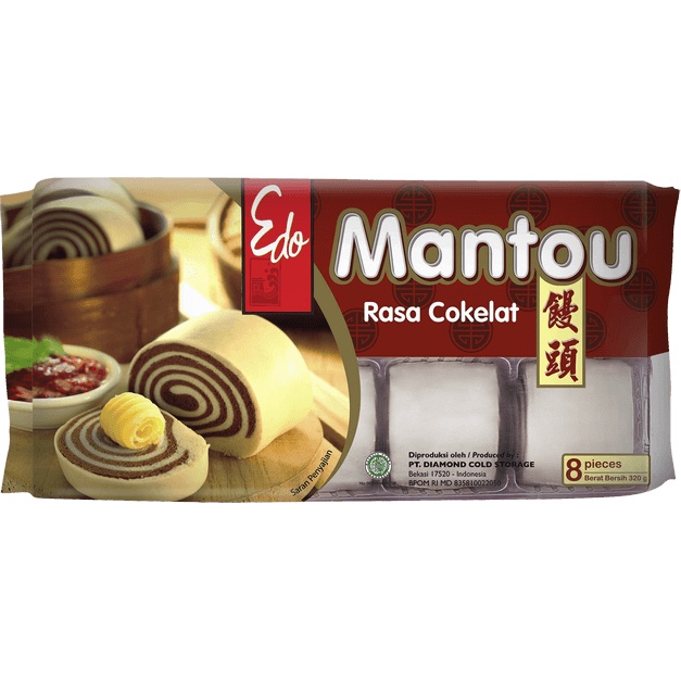 

Edo Mantou Coklat 320gr