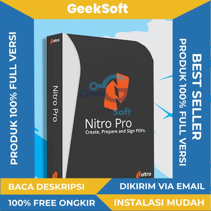 Lisensi Nitro Pro 11 Original PDF EDitor Full Version Windows 1 pc