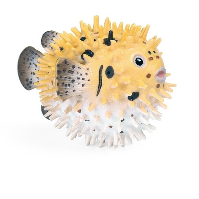 Mainan Edukasi Pajangan Hewan Laut Animal Ikan Buntal Pufferfish