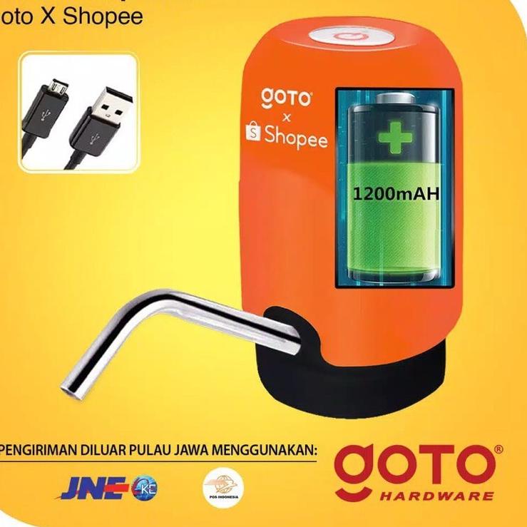 [KODE A8TQK] GOTO ARON ORIGINAL Pompa Galon Elektrik desain unik recharge original dispenser air oto