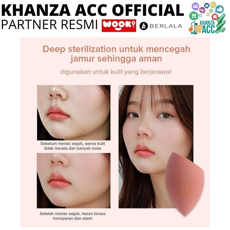 KHANZAACC BERLALA Beauty Blender Sponge Make Up Soft Medium Hard High Quality BPOM