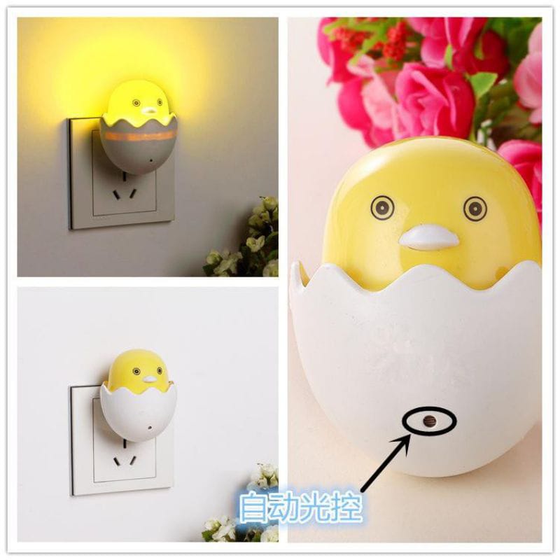 Lampu Tidur Bentuk Ayam / Lampu Tidur Sensor Bentuk Ayam / Mini Sleep Lamp Chicken Decoration Automatic Light Sensor