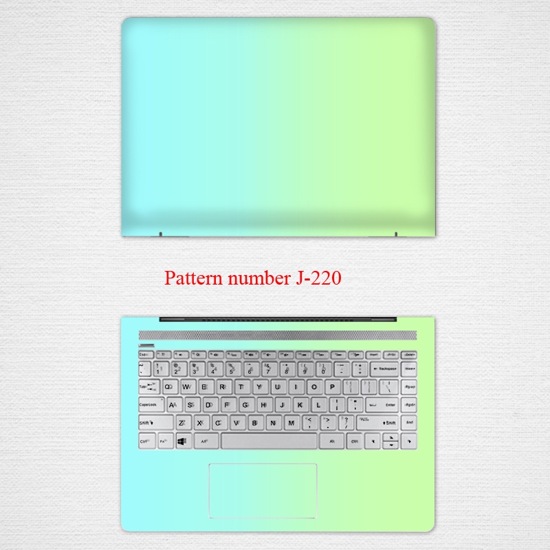 2pcs Stiker Pelindung Laptop UNIVERSAL Warna Gradasi Ukuran 12 13 14 15.6 Inch X360 Pavilion 735 840