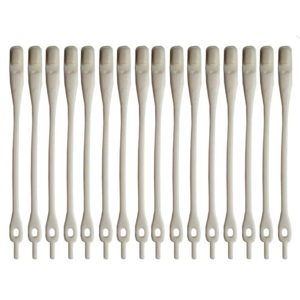 HILACES BASIC Lazy Shoelace Tali Sepatu Silikon tali sepatu karet (8PCS/PACK)-WHITE