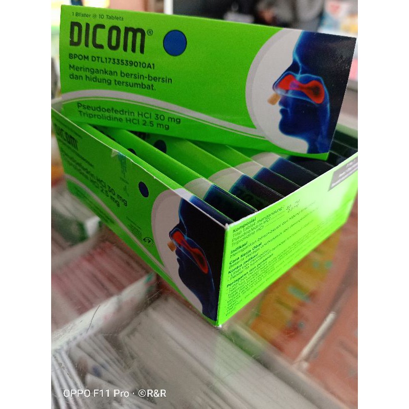 Dicom Tablet Obat Flu perstrip 10 tablet