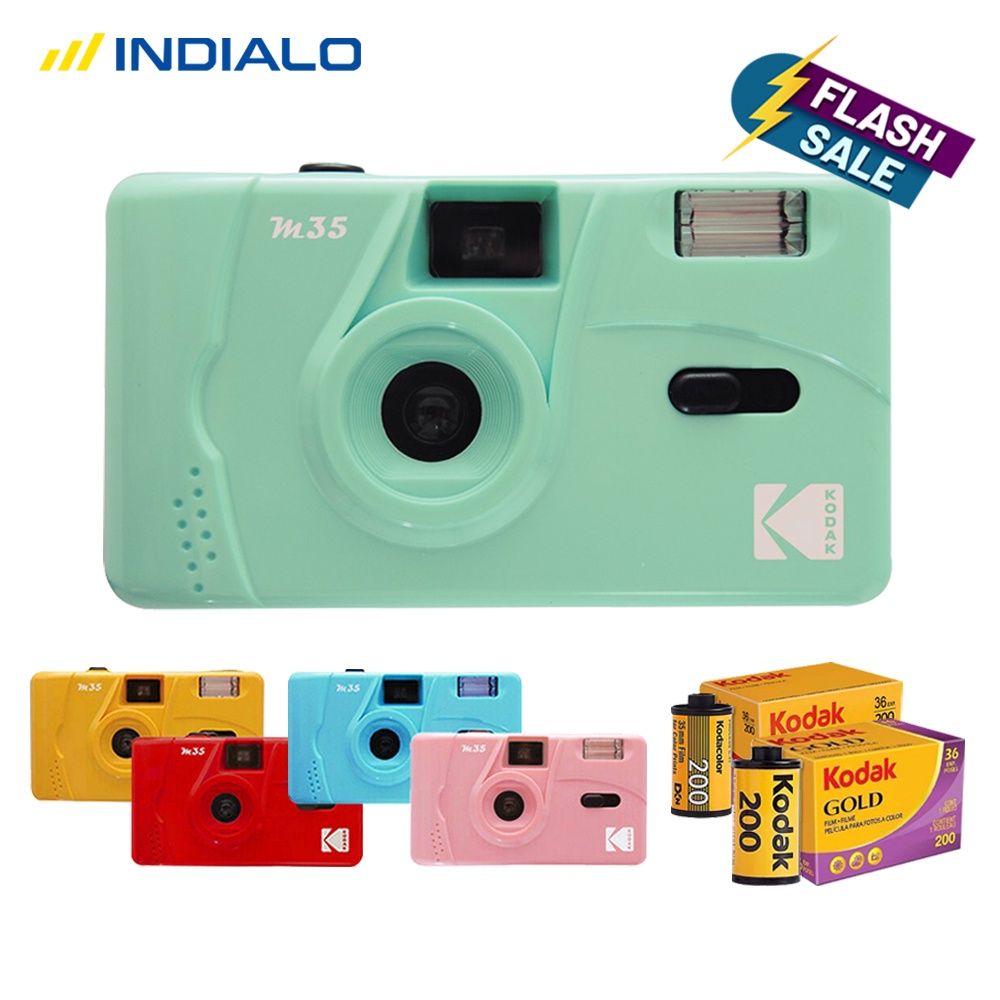 Terbaik 【In stock】KODAK M35 Point & Shoot Kamera 35 mm Film Analog
Camera