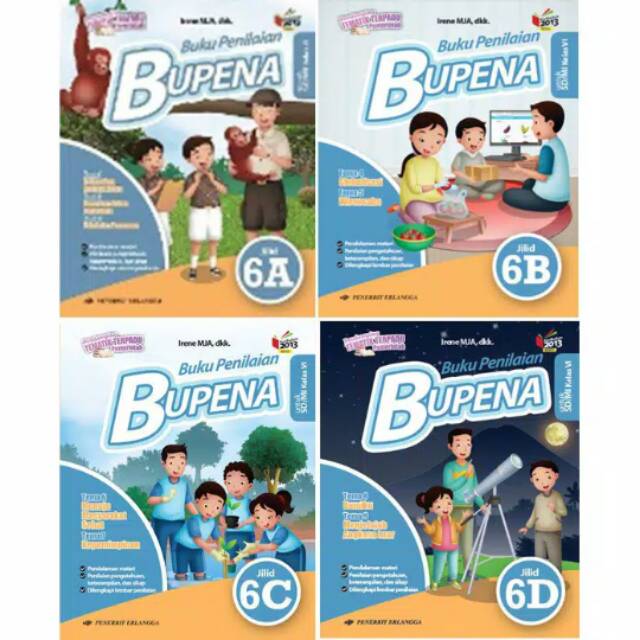 BUKU BEKAS ERLANGGA -BUPENA TERPADU KELAS 6 SD/MI K13 REVISI