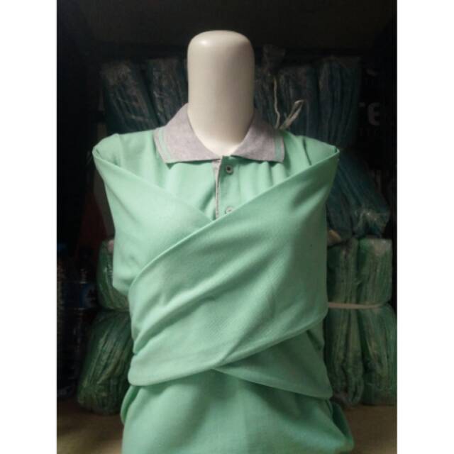 Polo Shirt Panjang Hijau | Kaos Polos | Kaos Cewek