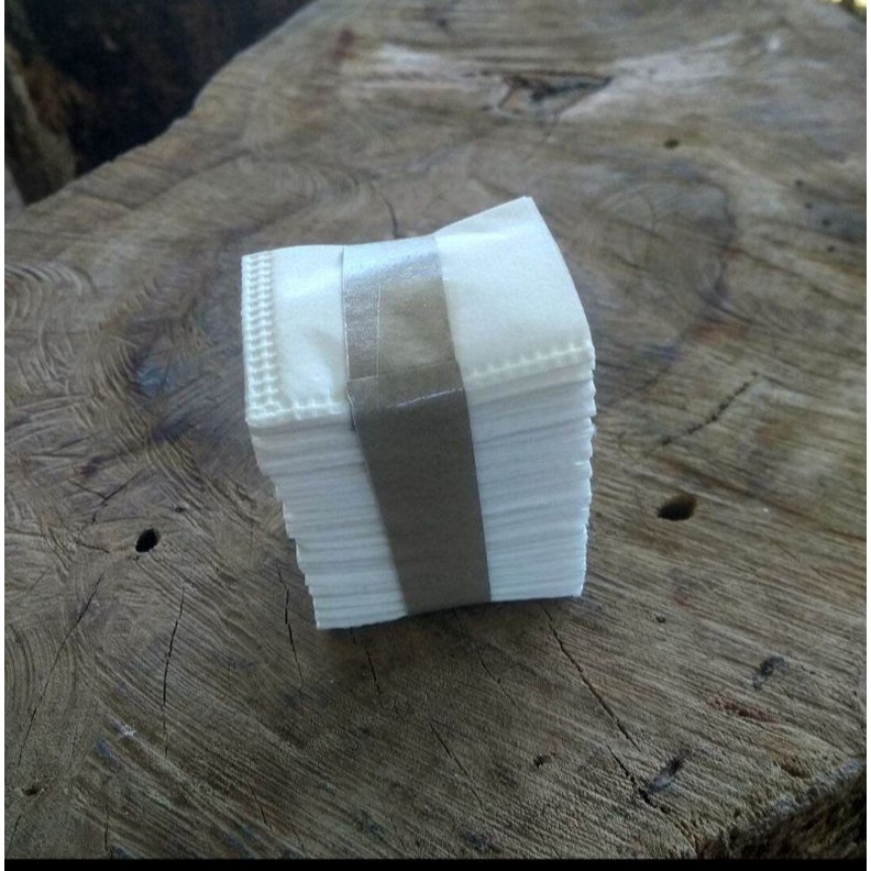 

kantong teh celup kosong mini 5 x 4 cm 1 paket isi 500pcs tanpa benang