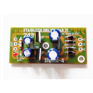Jual PCB Stabilizer Tegangan Power Supply CT Menggunakan IC reg 78 dan