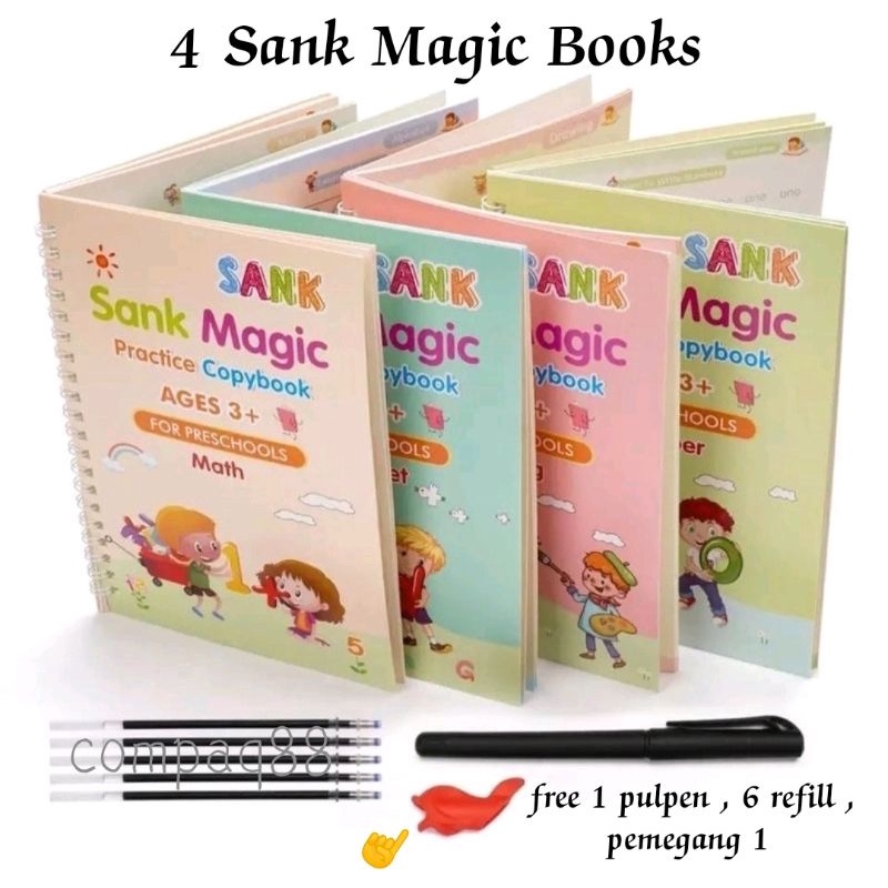 Sank Magic Book  Pratice Book Buku Anak Belajar Menulis Buku Panduan Magic 3D