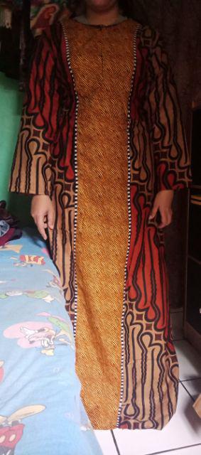 Gamis Batik Manggar, Padi,sekar,cantik,kubis,kipas,daun,kupu,nadine,gendis