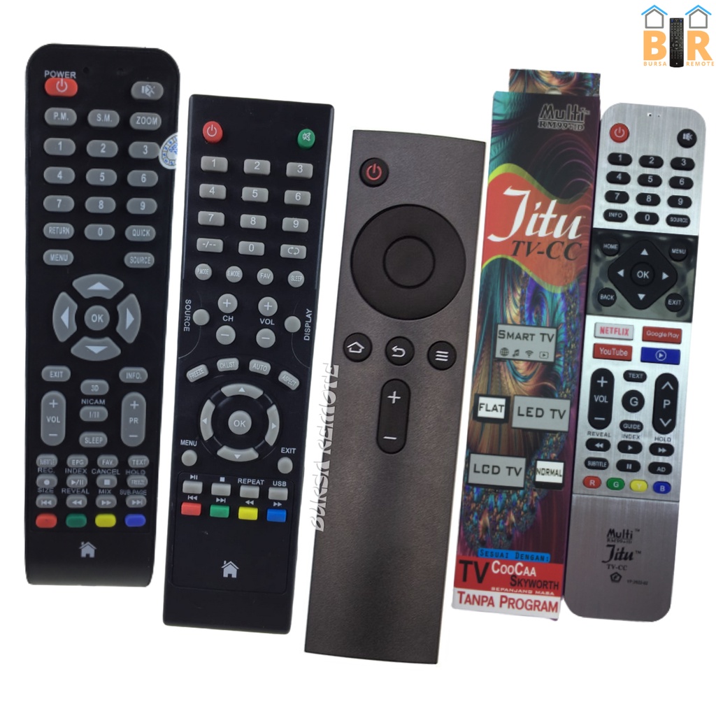 Remot / Remote TV LCD LED COOCAA Android Smart TV series multifungsi