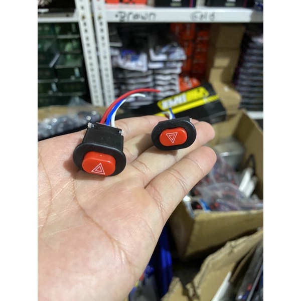 PROMO SAKLAR TOMBOL SWITCH ON OFF HAZARD SEPEDA MOTOR UNIVERSAL PROMO BOSSS