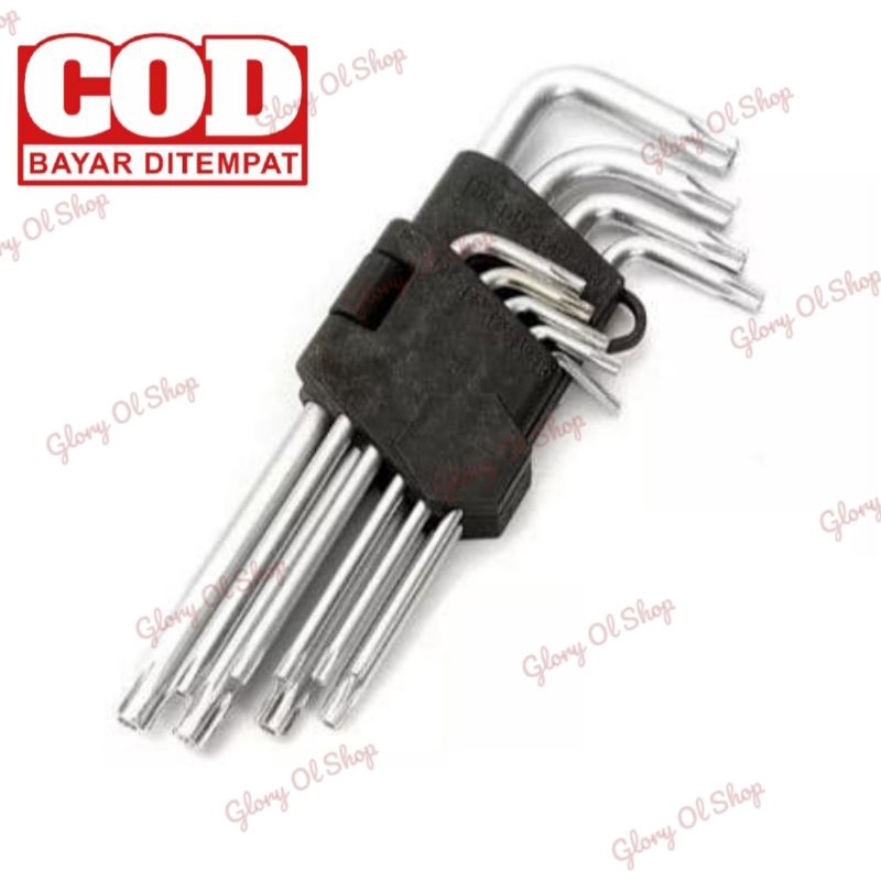 KUNCI L BINTANG DAN KUNCI L STAINLESS ( 9 SET )