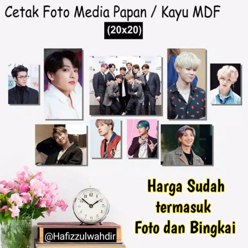 CETAK FOTO + BINGKAI  FRAMELESS (foto bebas/request dari anda)