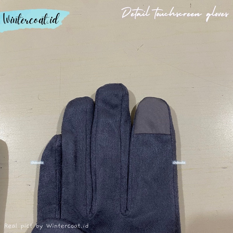 Gloves winter wanita sarung tangan musim dingin suede import hangat bulu fur fashion lara