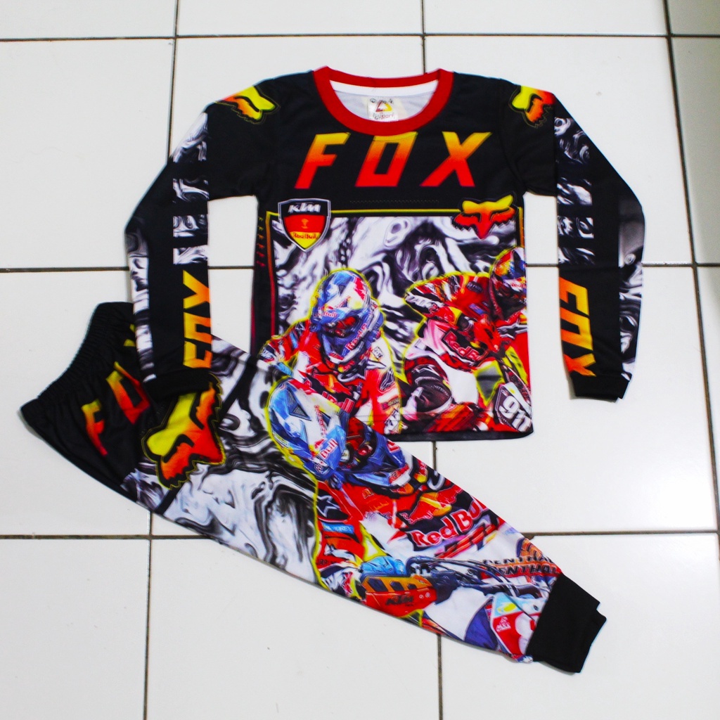 Baju balap anak/baju motor cross/setelan baju motor cross murah