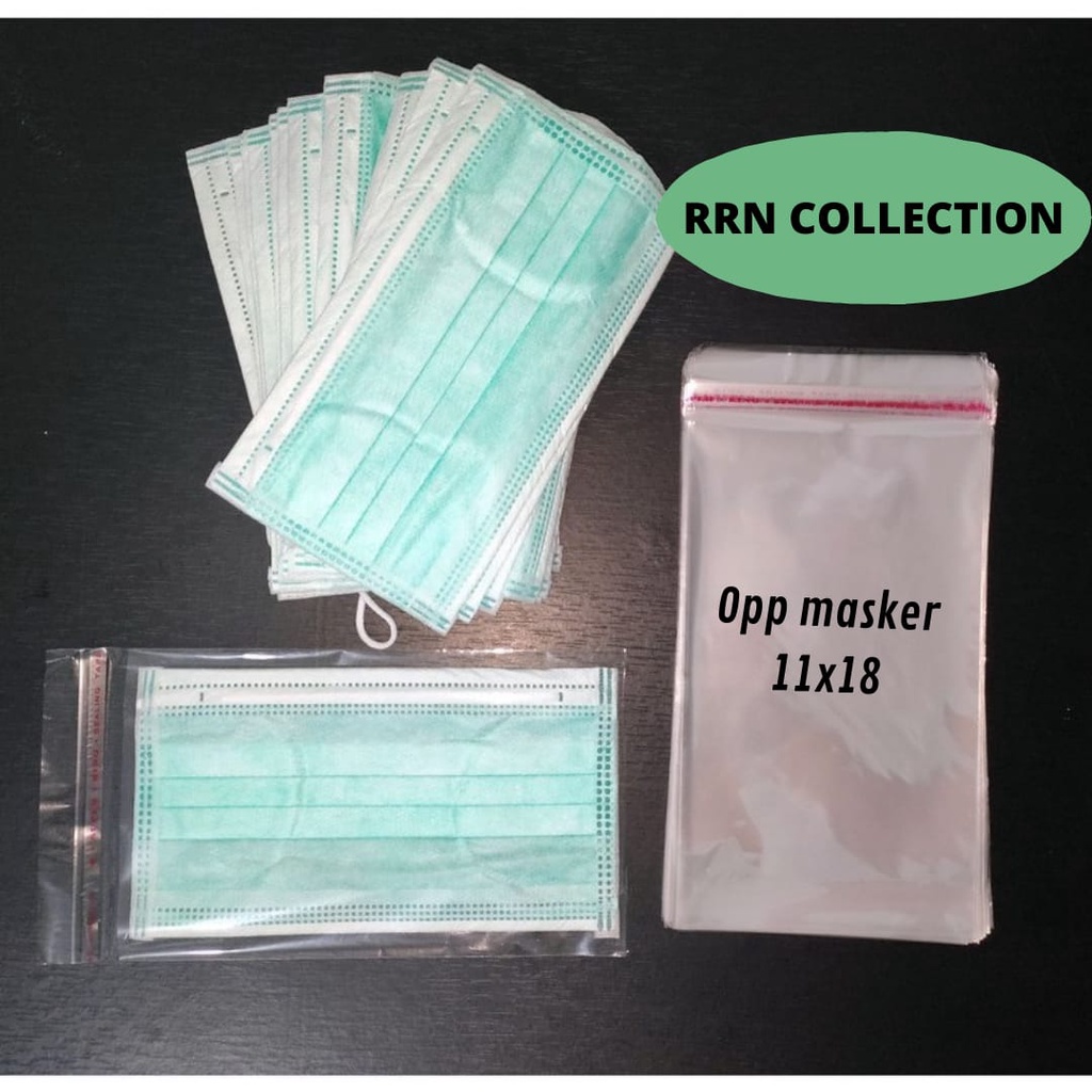 Plastik opp MASKER 11X18 cm/plastik opp bening/plastik opp lem/plastik opp souvenir/opp tebal