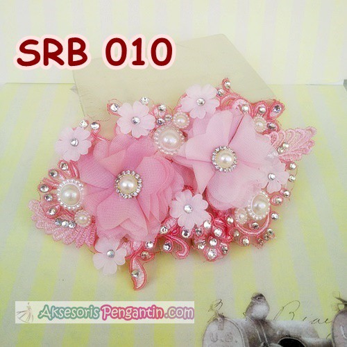 [SIAP KIRIM] HEADPIECE PERNIKAHAN AKSESORIS BRIDAL WEDDING SIRKAM PINK SRB010