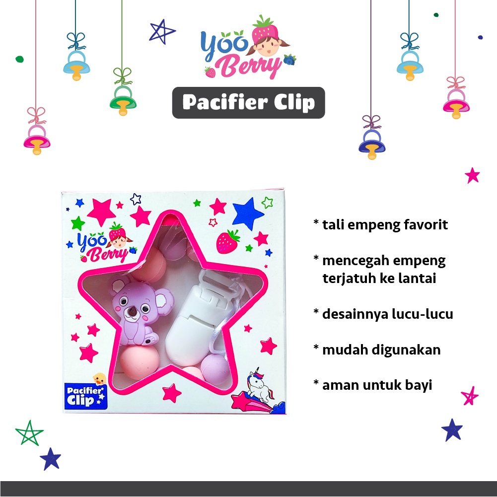 YooBerry Mart Pacifier Chain Tali Empeng Soother Bayi Koala Series Berry Mart