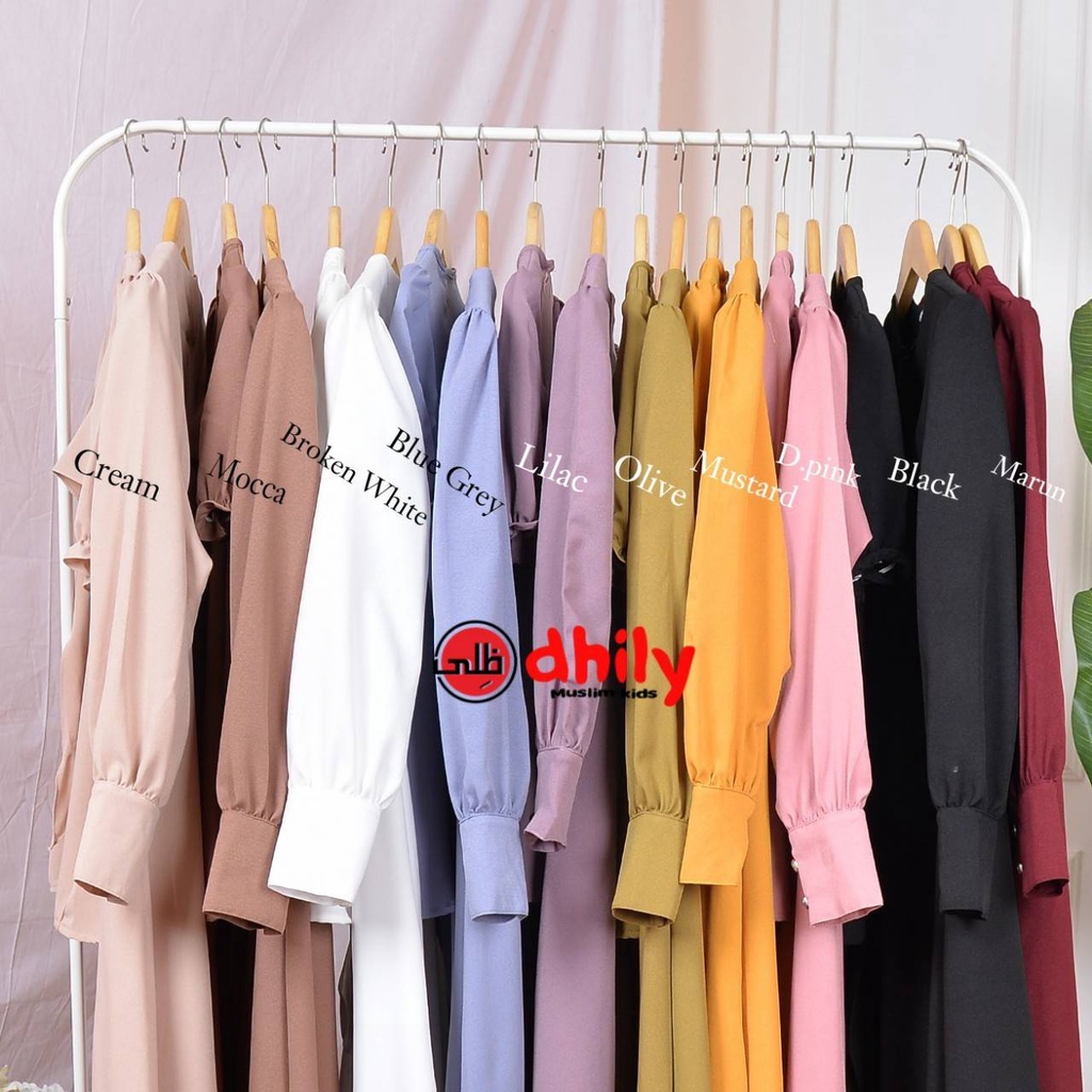 GAMIS ANAK,GAMIS DEWASA, GAMIS POLOS, GAMIS COUPLE LARISSA by dhilyhijab