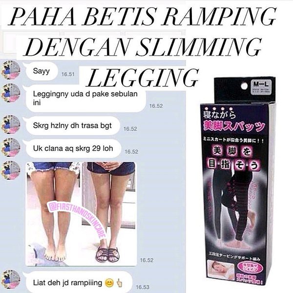 KINDSTORE❤ | CELANA SLIMMING NIGHT LEGGING / LEGING BAHAN TEBAL AMPUH BAKAR LEMAK SAAT TIDUR