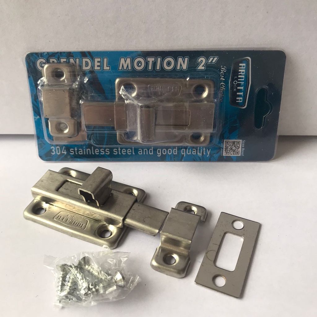 Grendel Geser Motion 2"+Skrup Arnetta Stainless