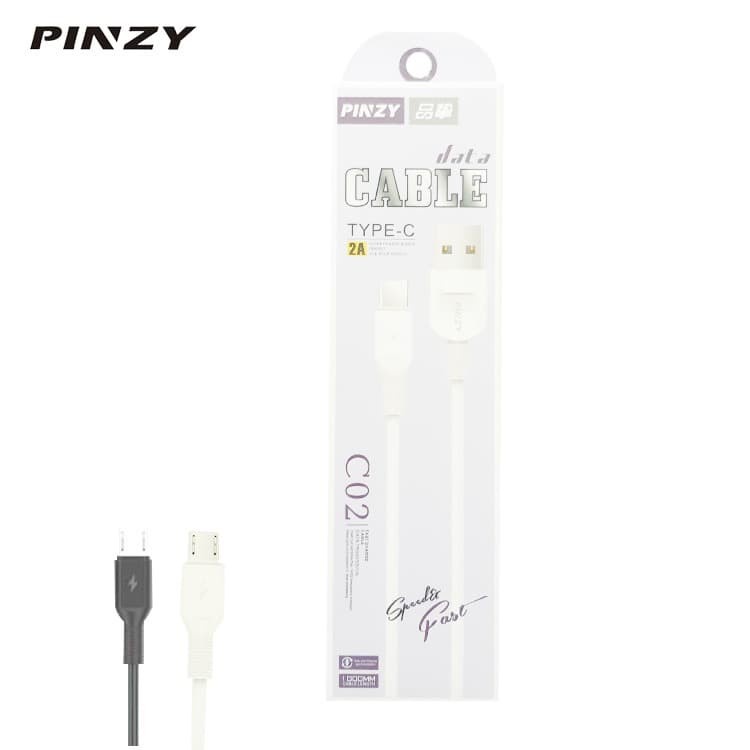 Kabel Data PINZY C02 USB Type C Output 2A Fast Charging Panjang 1m