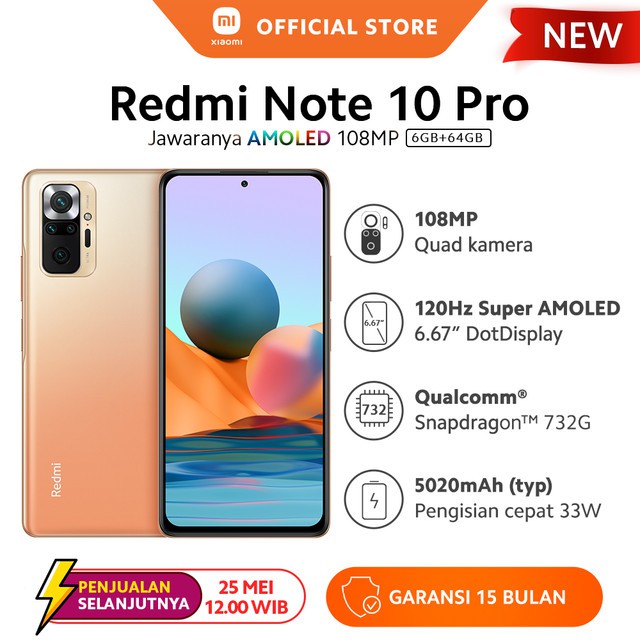 Xiaomi Redmi Note 10 Pro (6GB+64GB) AMOLED 6.67