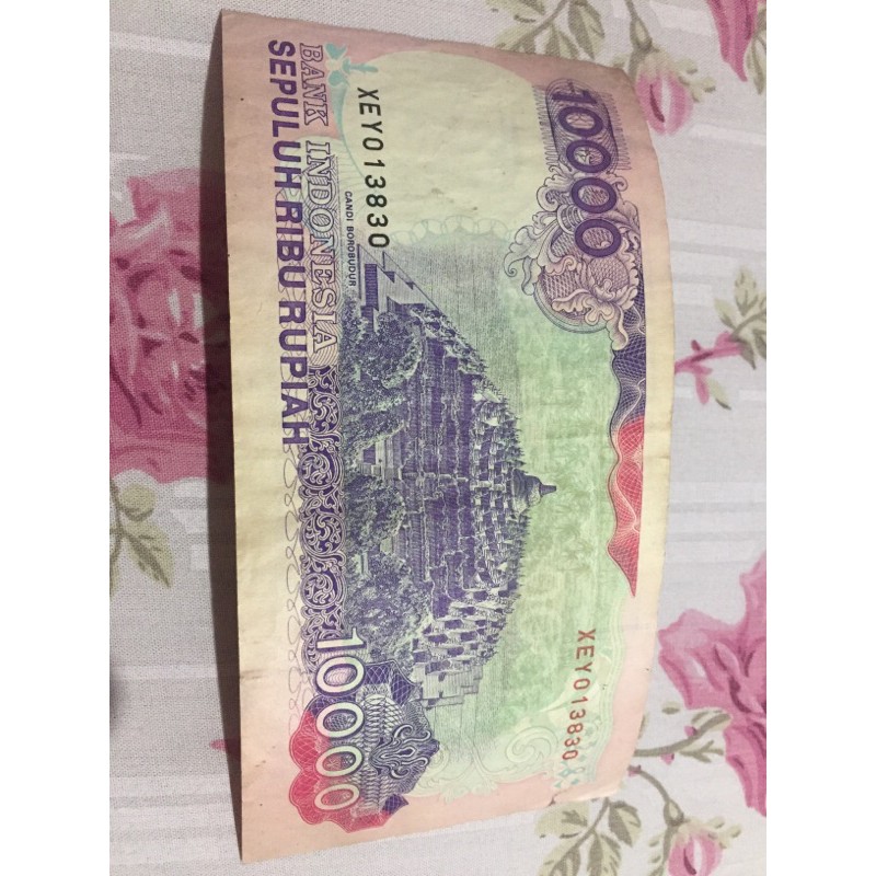 uang kertas Indonesia Lama Rp 10.000 lama tahun 1992
