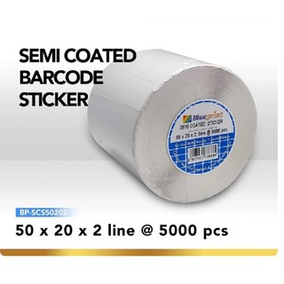 

BLUEPRINT SCS 50x20 x2 Line isi 5000 pcs - Semicoated Stiker Label OBAT Lab Farmasi