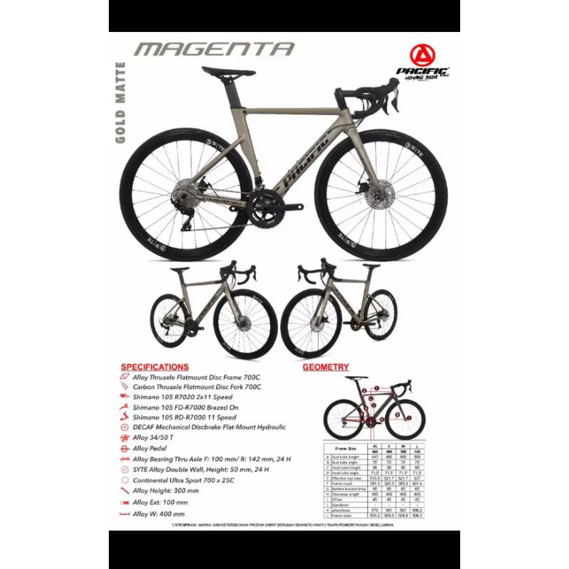 Road Bike Pacific Magenta