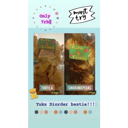 

Snack Cemilan Singkong Tortila