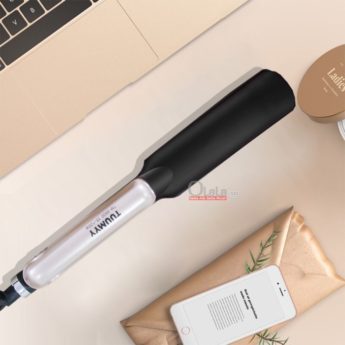 Catokan 2in1 TUUMYY Catok Rambut 2 in 1 Curly dan Lurus Hair Straightener