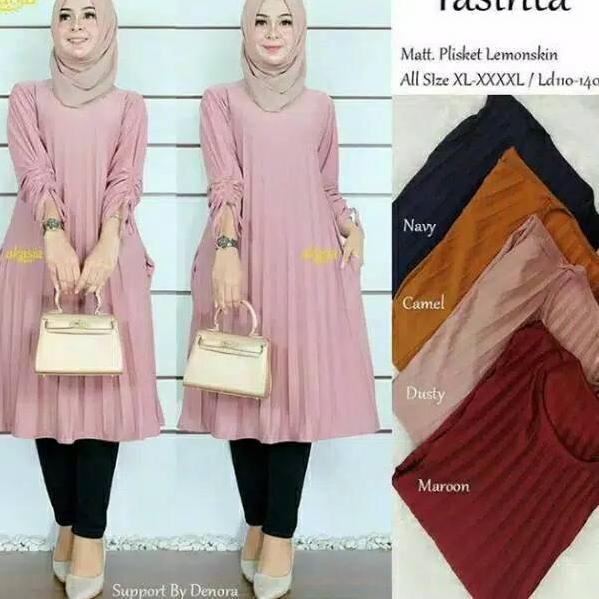 N*E*W>> KLIPBUSANA TUNIK JUMBO LEMONSKIN SERUT #071 YASINTA DRESS .. Terjamin