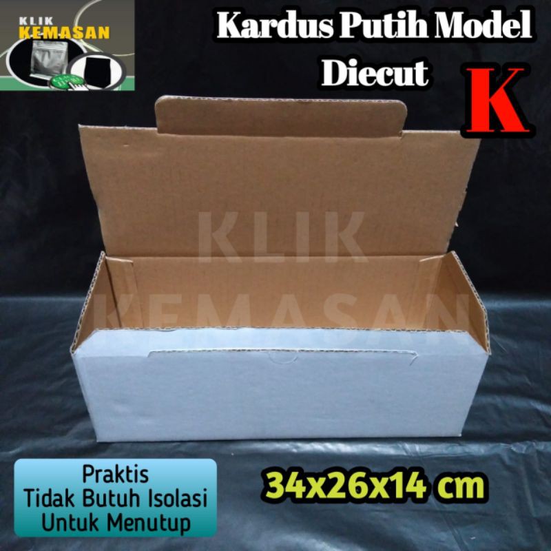 

KARDUS K PUTIH KOTAK KARTON BOX DUS SEPATU PACKING HP AKSESORIS