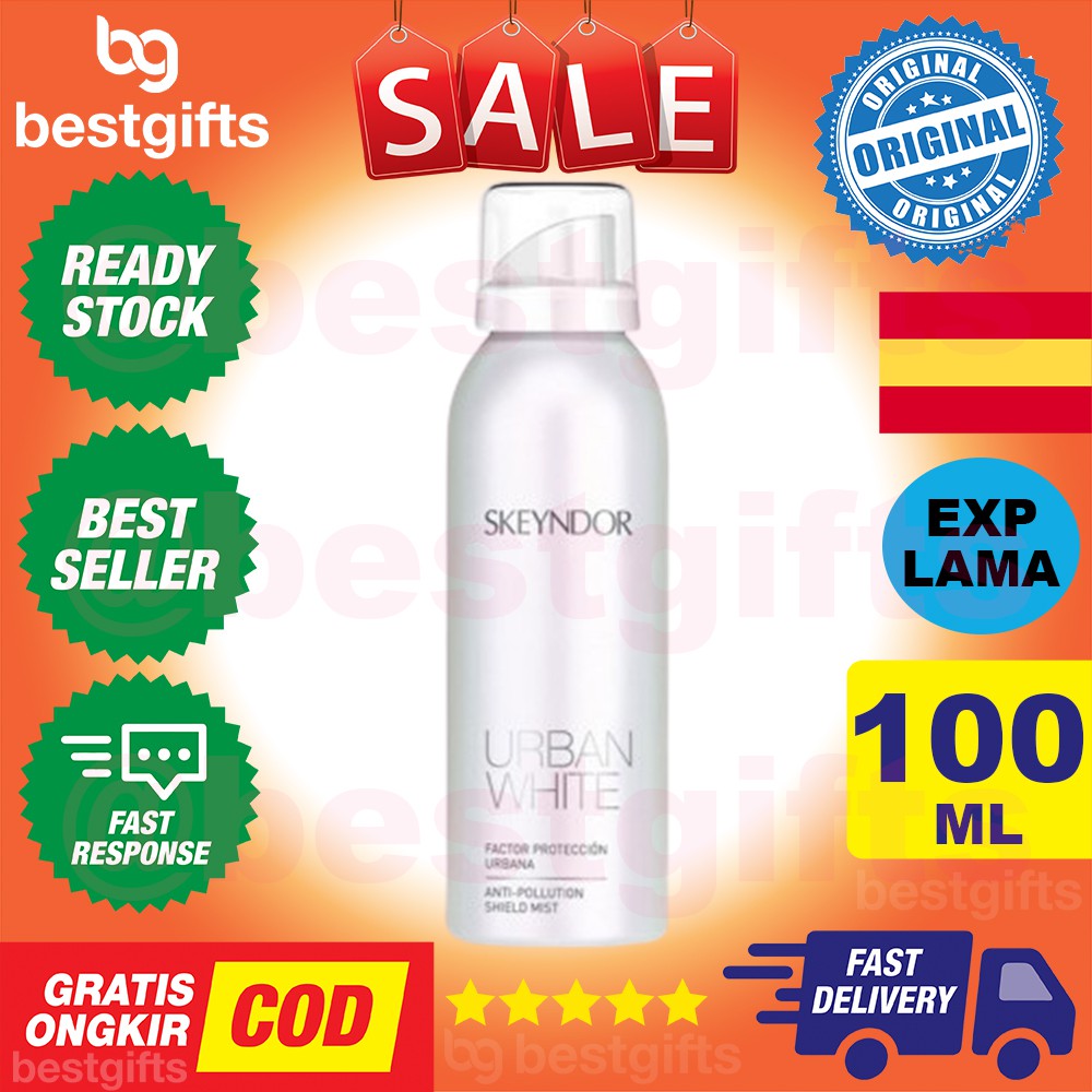 SKEYNDOR URBAN WHITE ANTI POLLUTION SHIELD MIST TONER MENYEGARKAN KULIT WAJAH GELAP KOTOR 100 ML