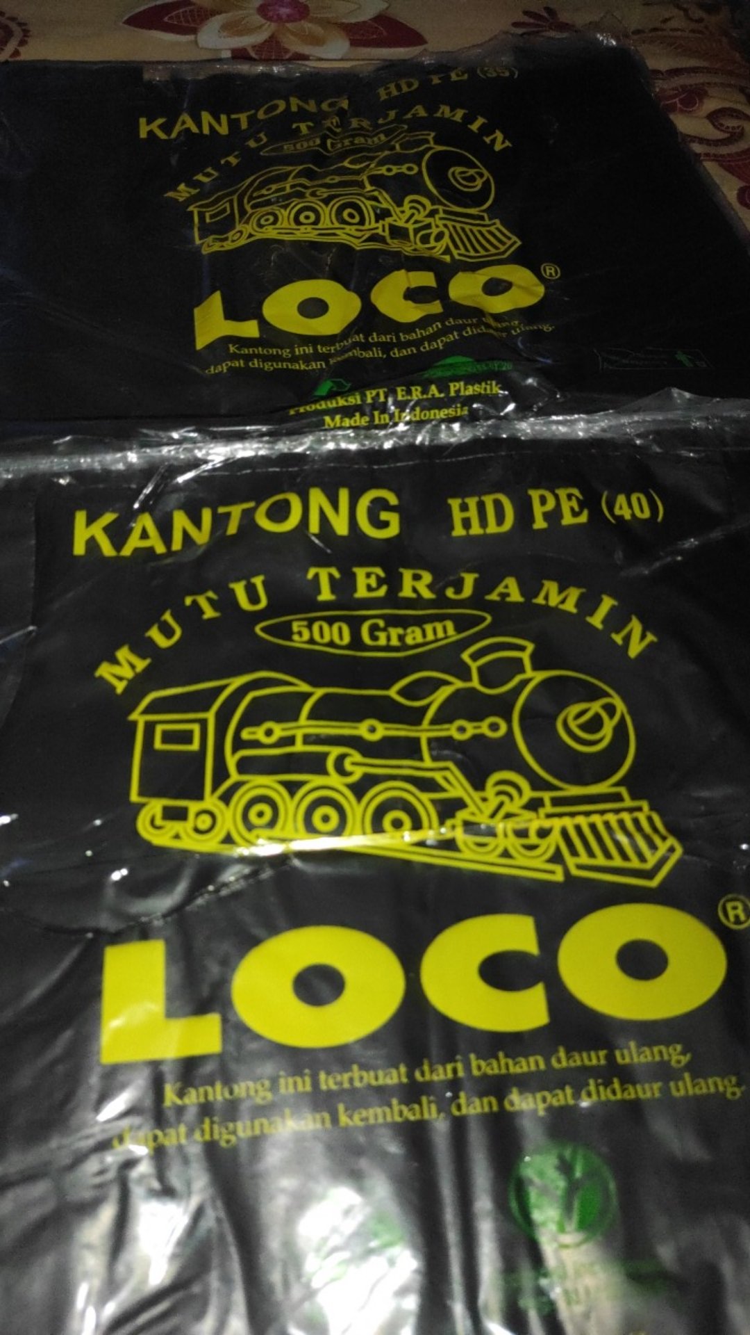 Kantong Plastik Kresek Loco Hitam Tebal 500 Gram