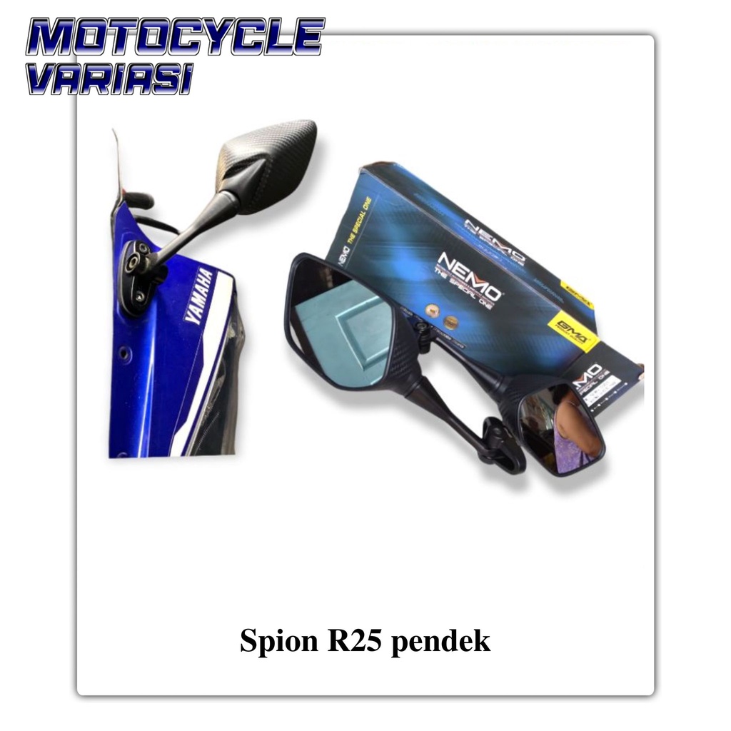 Spion R25 pendek CBR 150 K45 K45G K45R Facelift NINJA GSX Spion fairing pendek