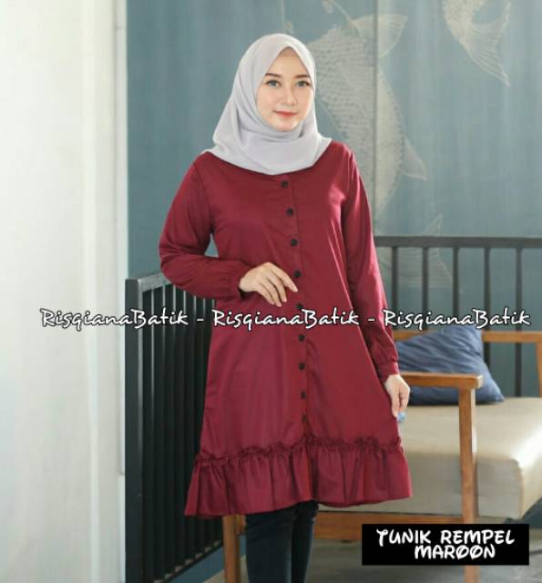 TUNIK KATUN TOYOBO FODU / LONG TUNIK / TUNIK TERLARIS / TUNIK REMPEL