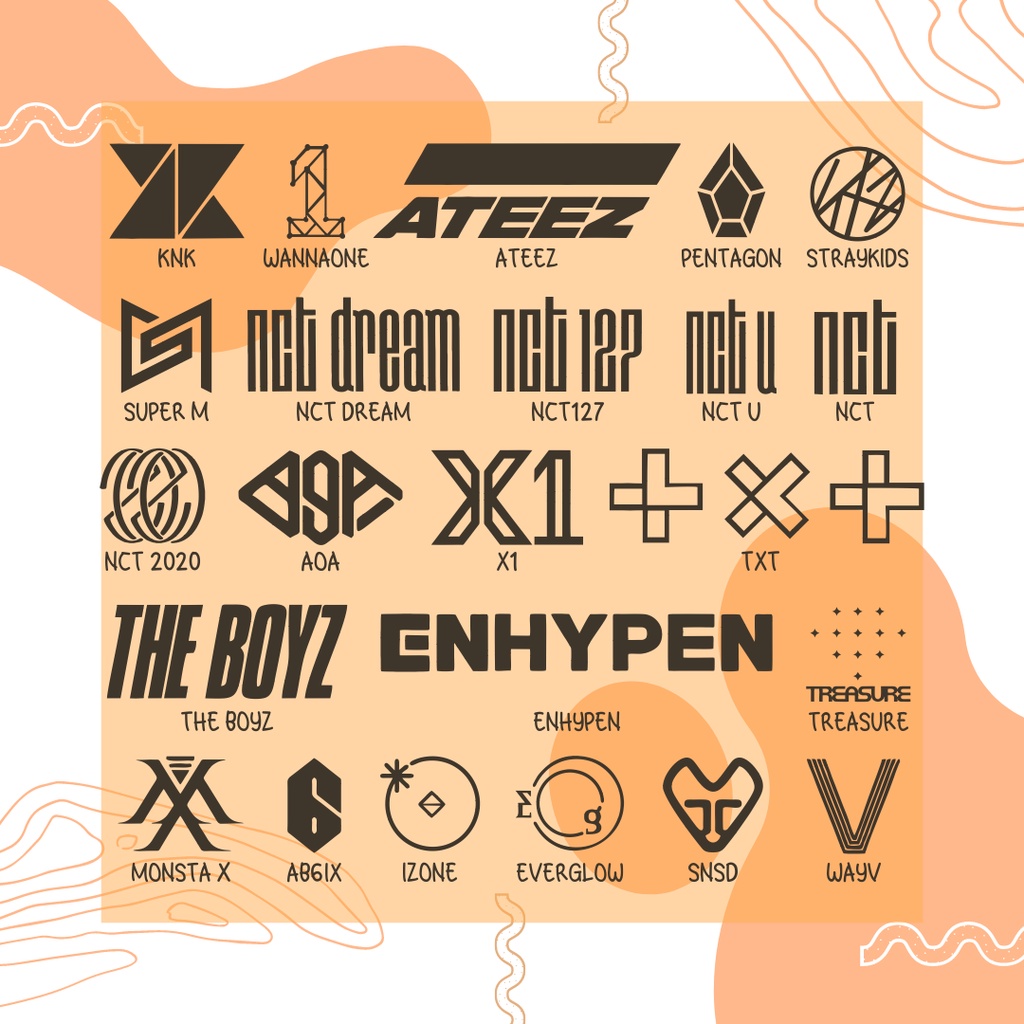 [HARGA PERBIJI] CUTTING STICKER KPOP LOGO - HOLOGRAM STICKER