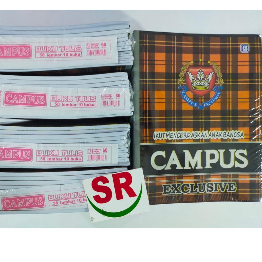 

Muraaaahh.. Buku Tulis Campus Exclusive isi 38 Lembar/58 Lembar(1 Pak isi 10 Buku)